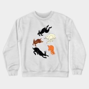 Rabbits (brown) Crewneck Sweatshirt